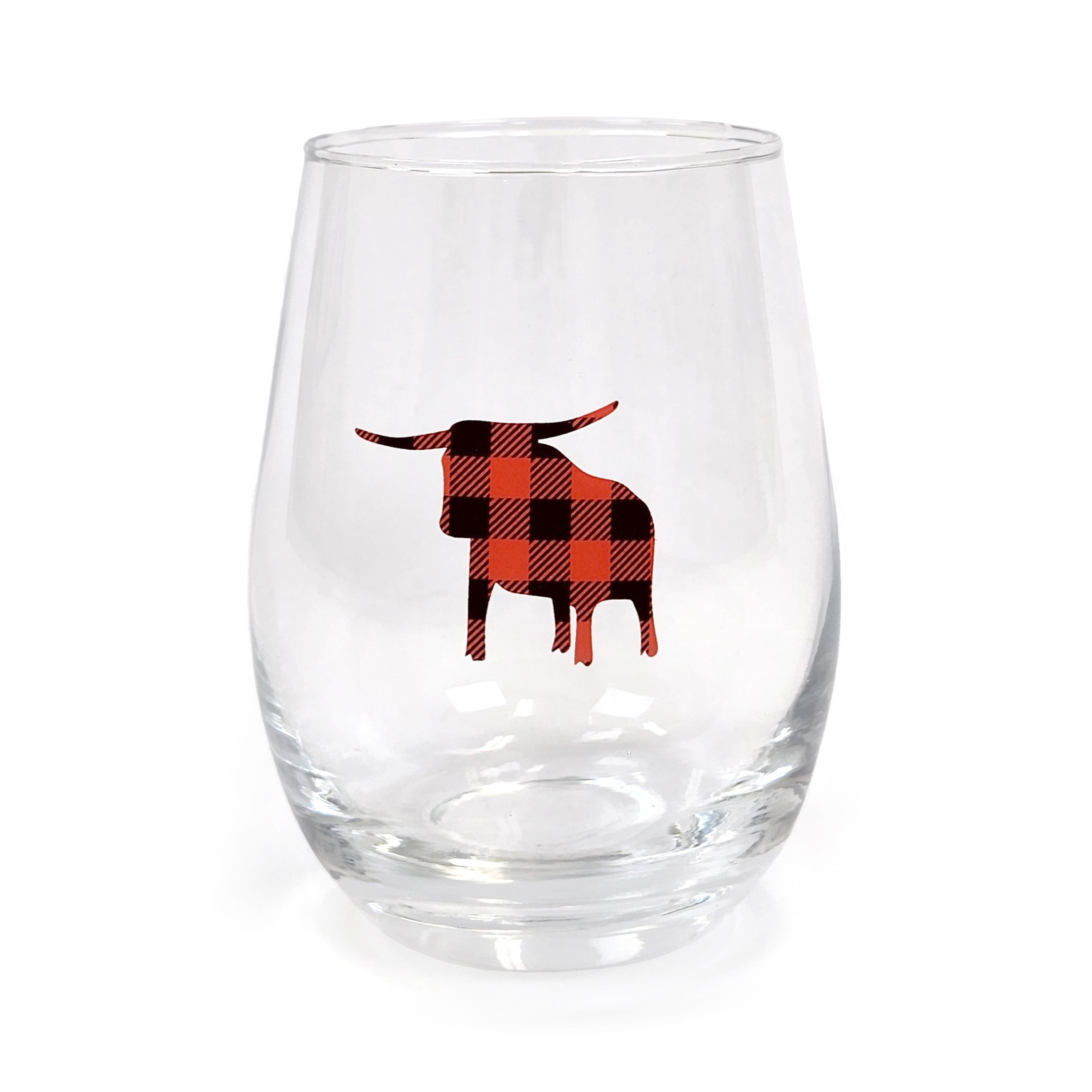 Pretty in Plaid 14oz Stemless Wine Cup – Work the Metal