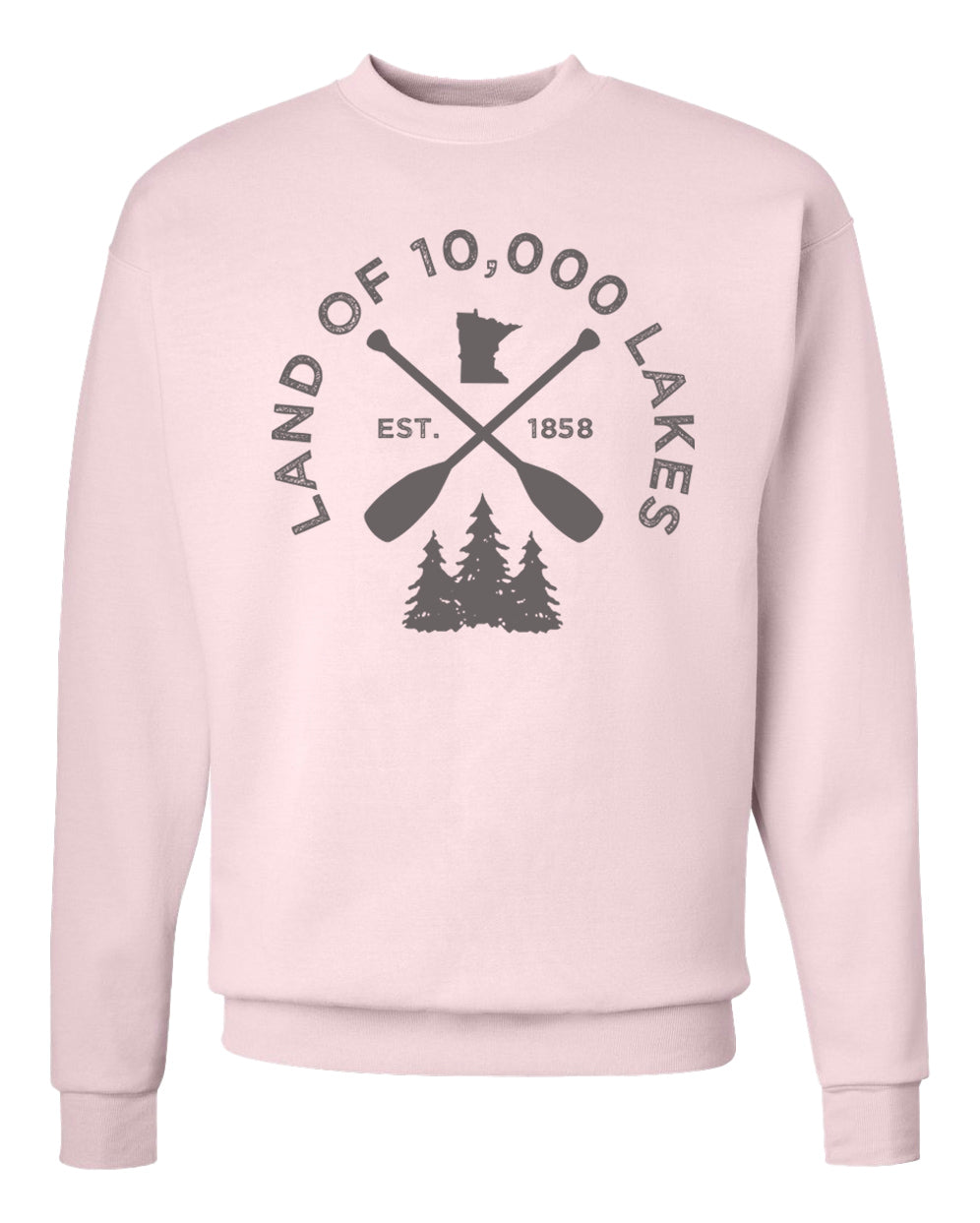 10K Lakes Pink Crewneck