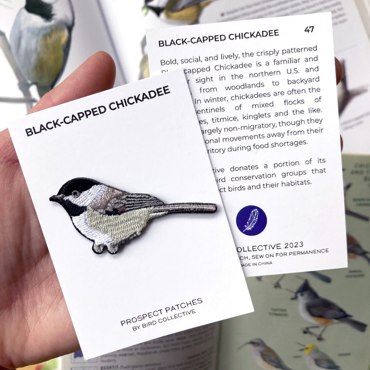 Black Capped Chickadee Patch 218 Clothing Gift