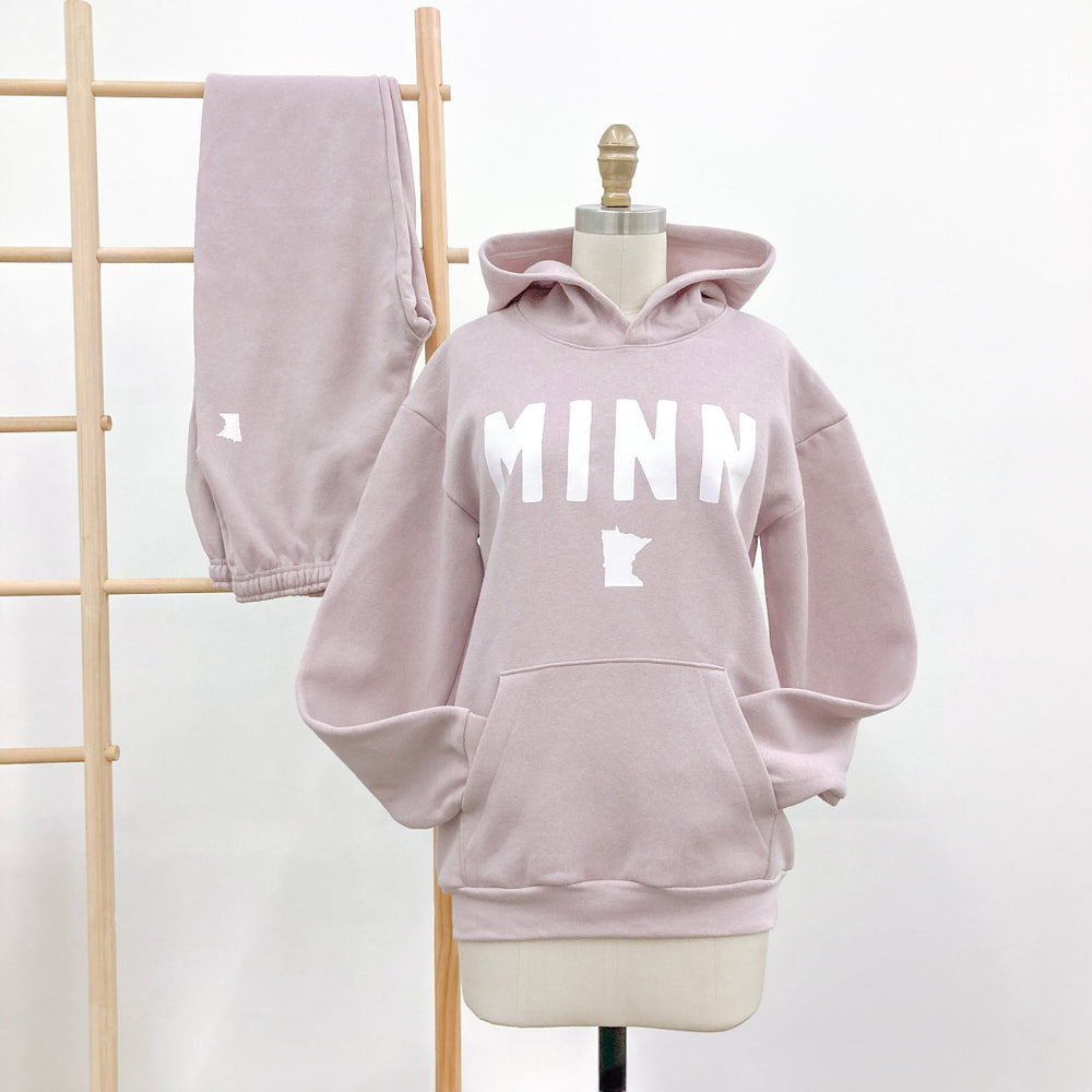 Minnesota cozy sweatsuit - pink