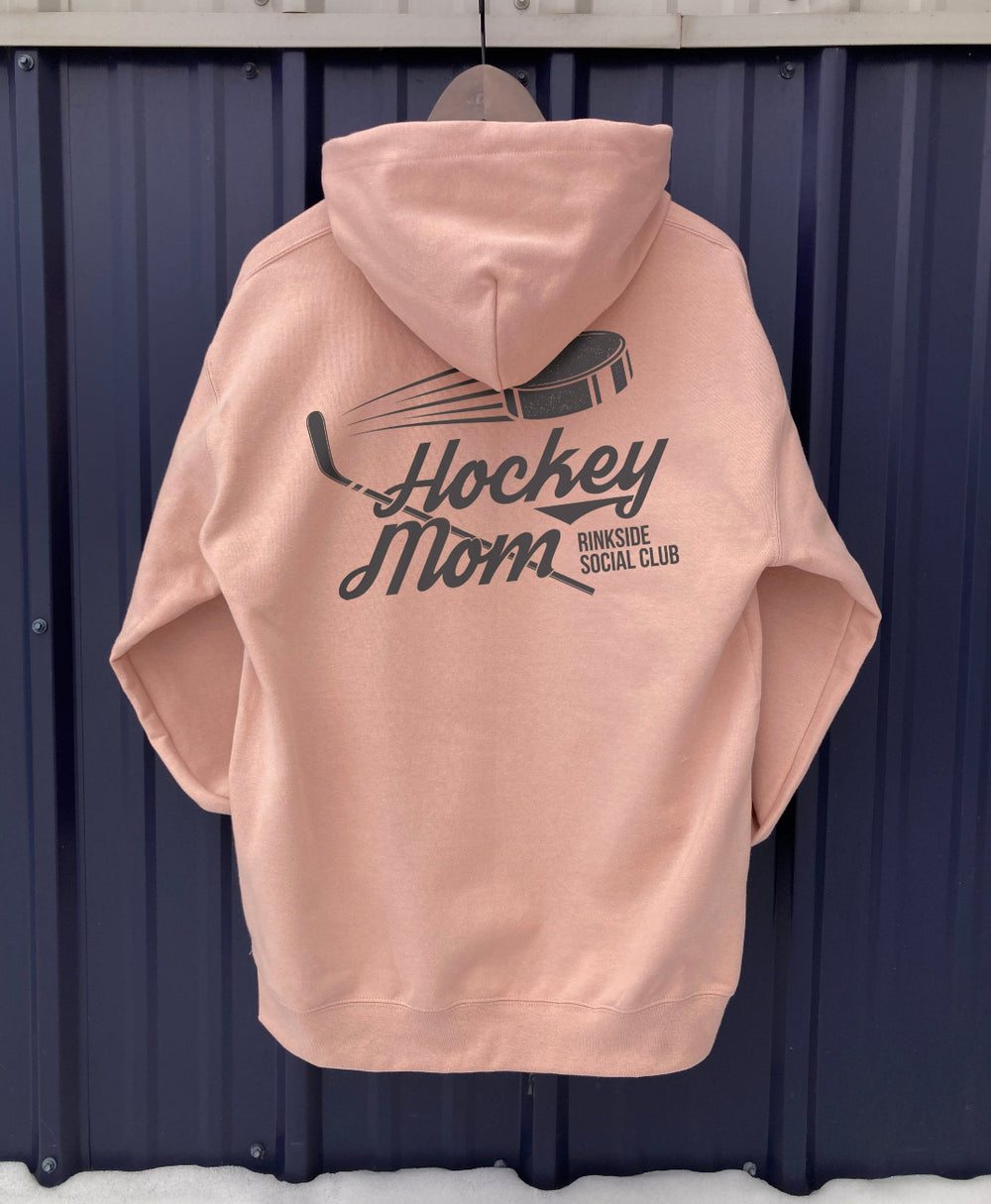 Hockey Mom Hooded Sweatshirt - Pink