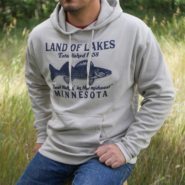 Minnesota Walleye Fishing Hoodie - 218 Clothing