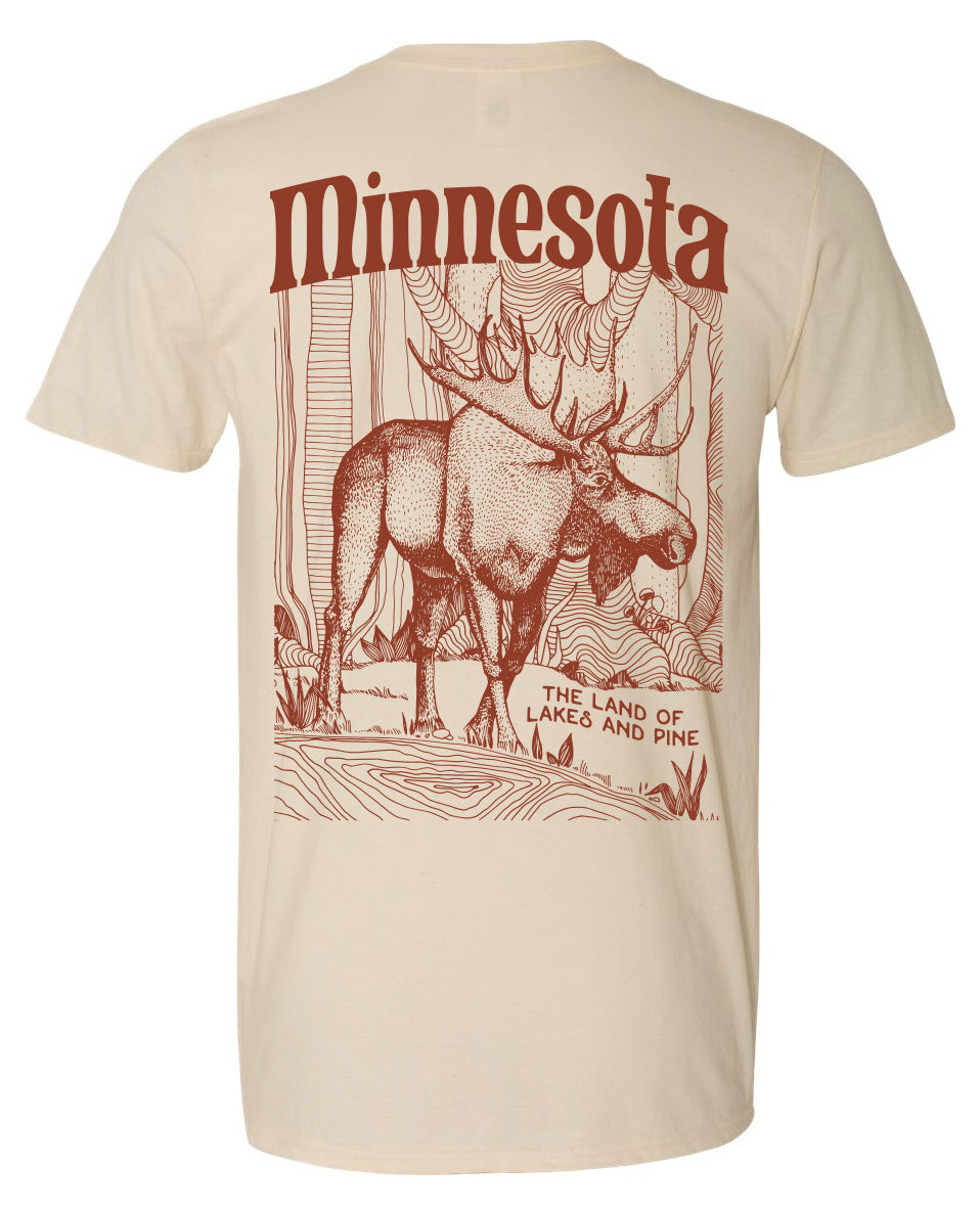 Northwoods Moose Tee (Natural)