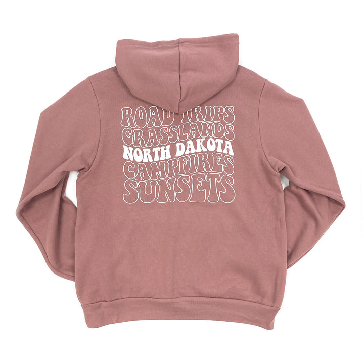 North Dakota Campfire Premium Hoodie - Unisex