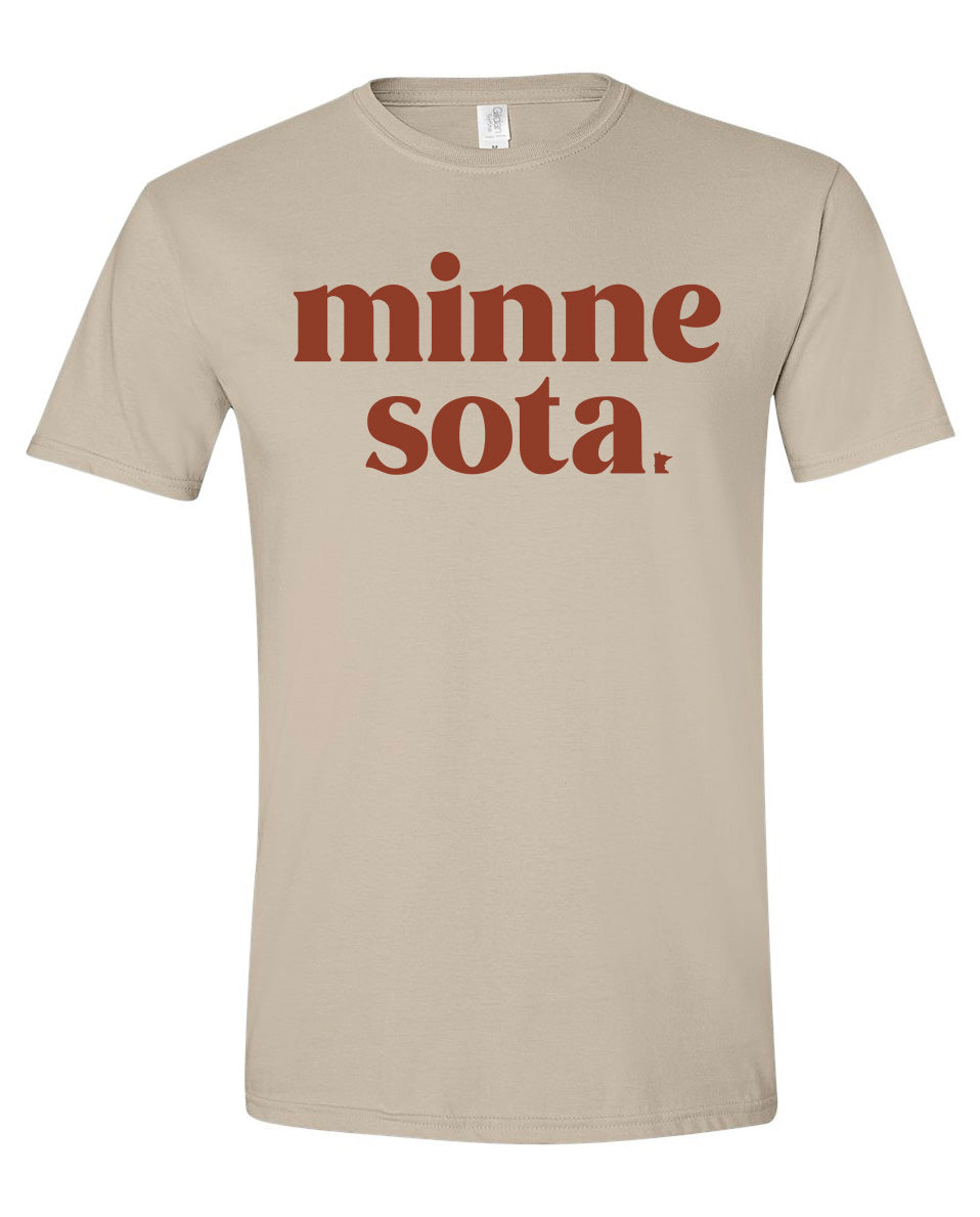 Stacked Minnesota Tamarack Tee (Sand)