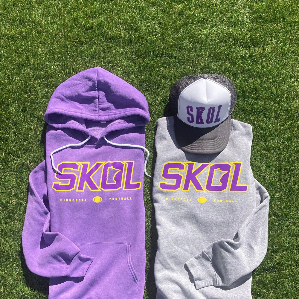 SKOL Football Sweatshirt - purple and gold